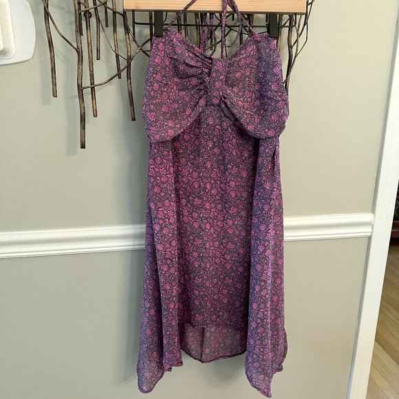 Purple Dress, Floral Dress - Picture 1 of 6